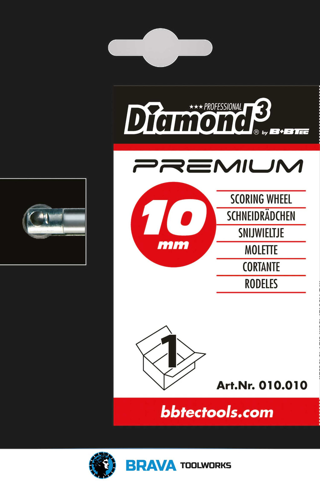 BRAVA Toolworks Premium Scoring Wheel Ø10mm from B+BTec