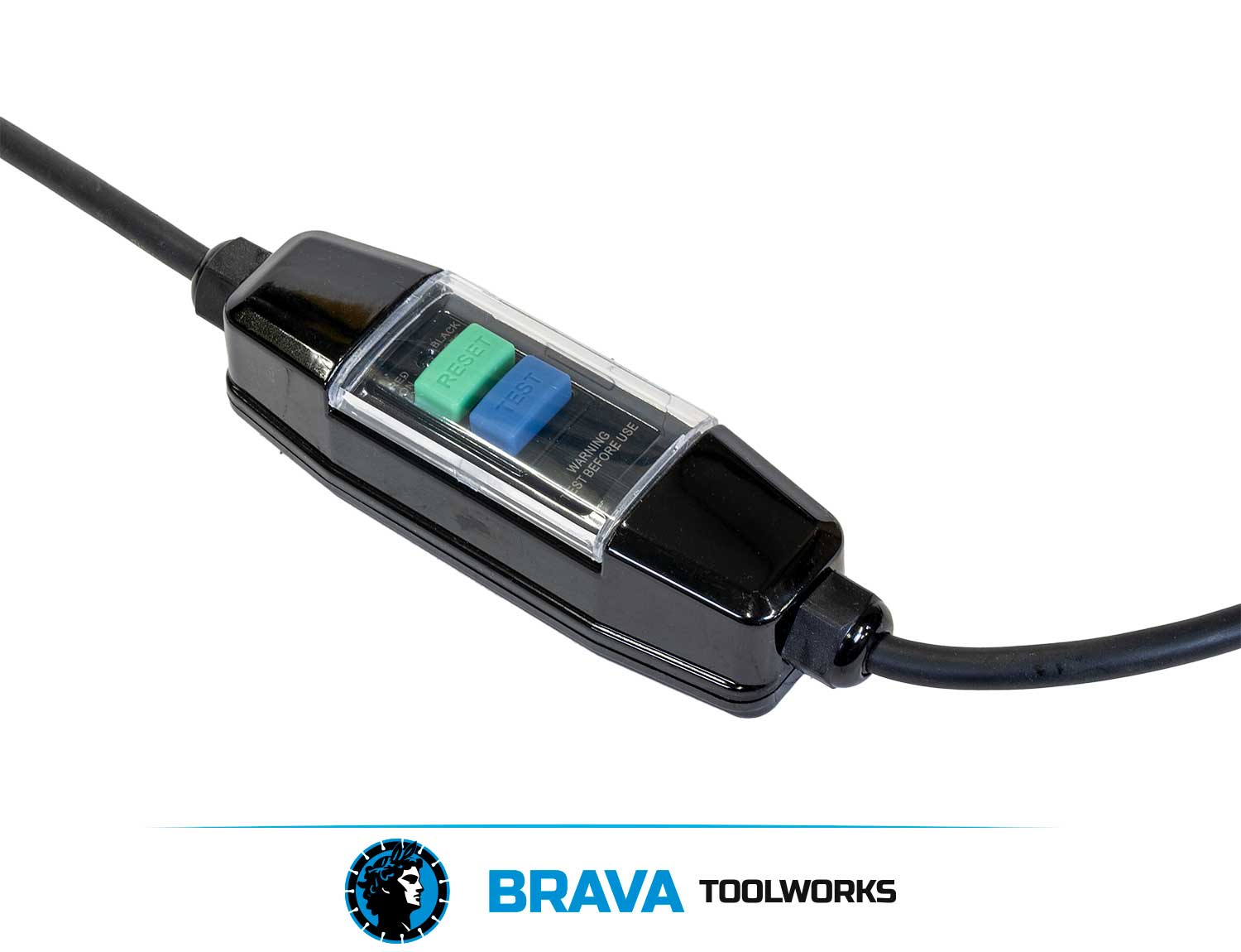 BRAVA Toolworks PRCD safety cable included with WGK125 wet grinding kit 110v and 240v variants