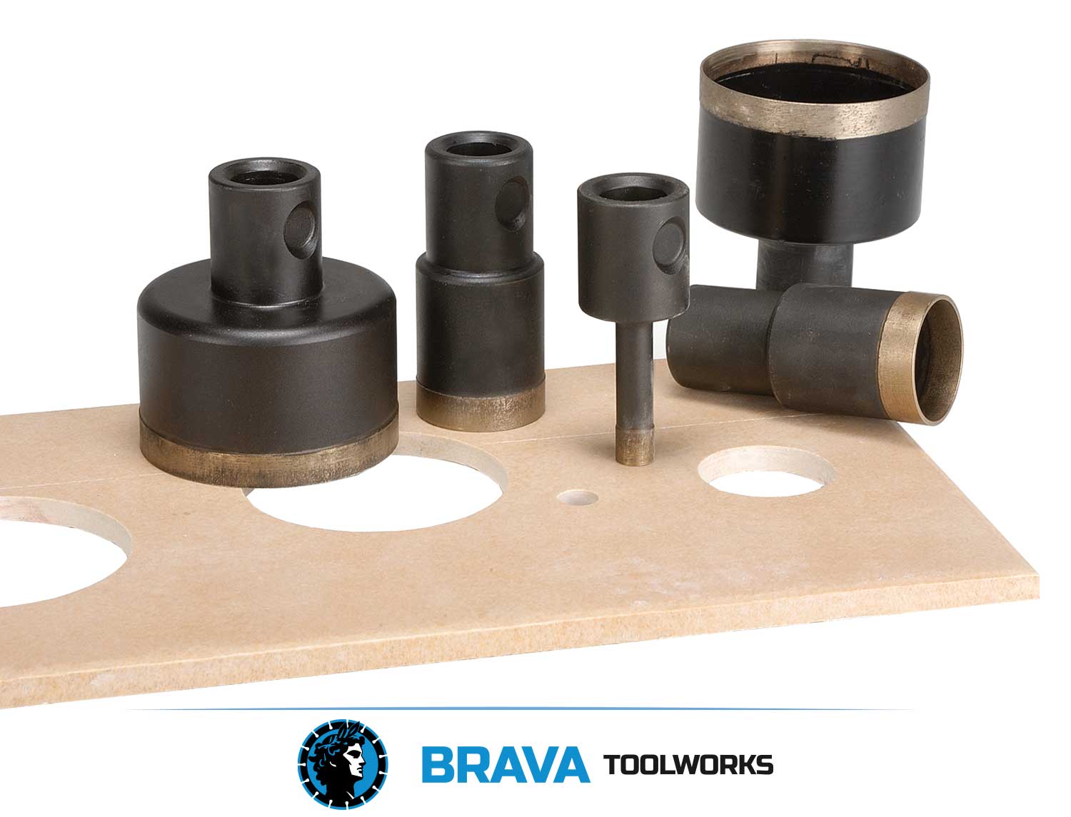 BRAVA Toolworks Diamond³ Ø4mm - Ø68mm Premium Wet Tile Bit from B+BTec