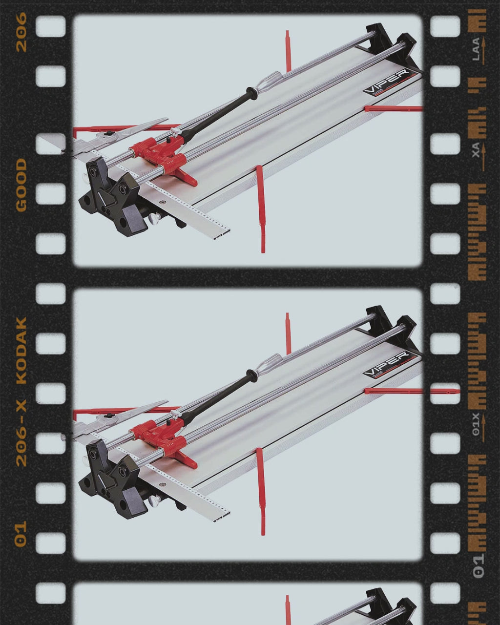 BRAVA Toolworks Viper 95 from B+BTec – Professional Manual Tile Cutter (95cm)