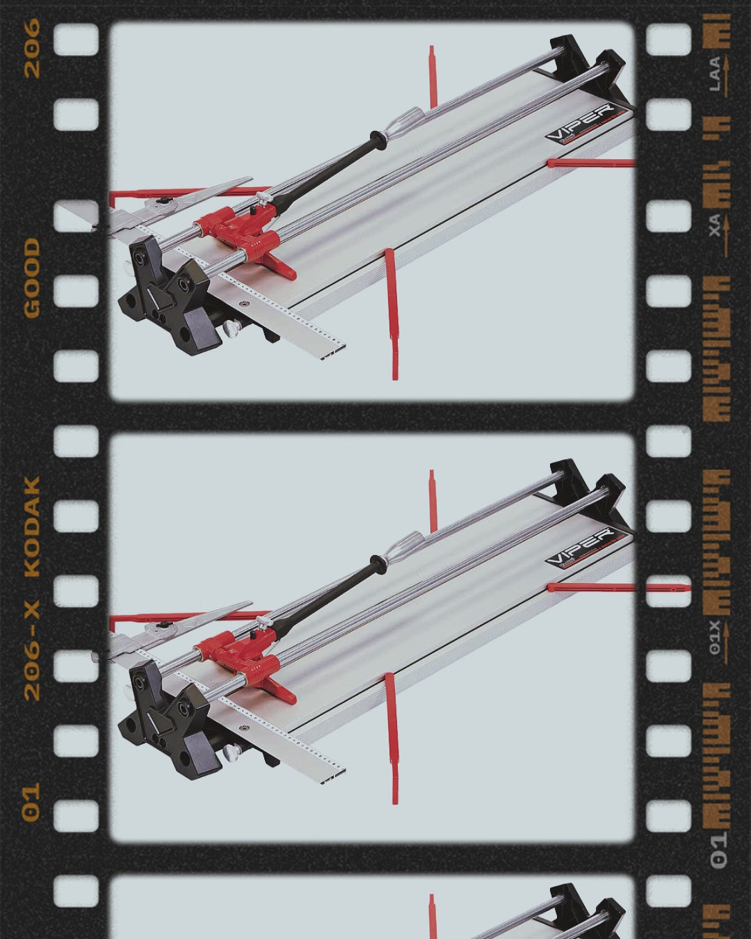 BRAVA Toolworks Viper 95 from B+BTec – Professional Manual Tile Cutter (95cm)